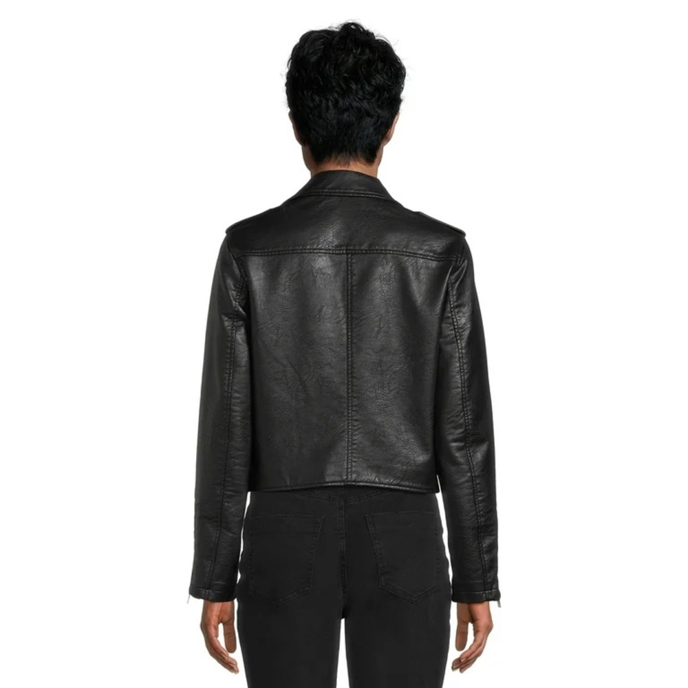 Faux Leather Moto Jacket - Picture 3 of 8
